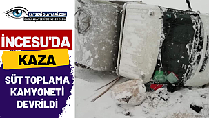 Süt Toplama Araçı Devrildi!