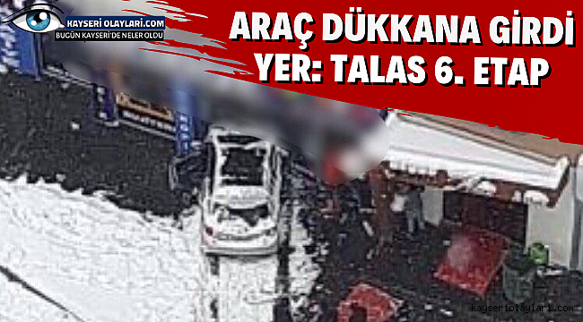 Kontrolden Çıkıp Dükkana Daldı