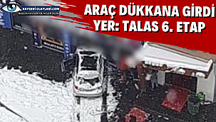 Kontrolden Çıkıp Dükkana Daldı