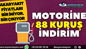 Motorine 88 Kuruş İndirim Geliyor 