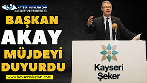 Müjdeyi Başkan Akay Verdi