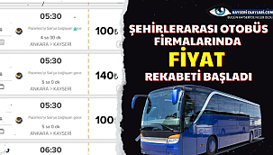Şehirlerarası Otobüs Firmalarında Fiyat Rekabeti Başladı
