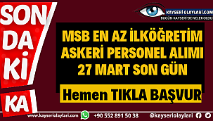 Son Gün 27 Mart Hemen Başvur