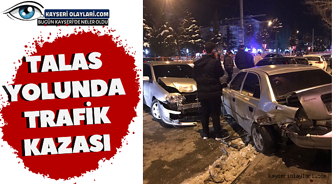 Talas Yolunda Trafik Kazası 