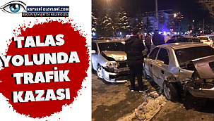 Talas Yolunda Trafik Kazası 