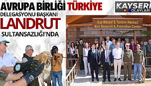 Avrupa Birliği Türkiye Delegasyonu Başkanı Büyükelçi Nikolaus Meyer-Landrut Sultansazlığı'nda