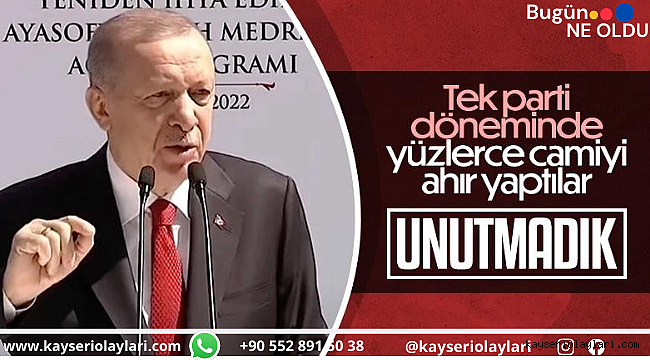 Başkan Erdoğan, Ayasofya Fatih Medresesi'nin açılışını yaptı