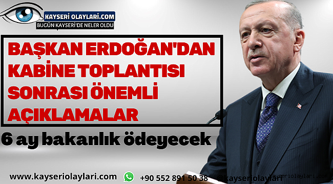 Cumhurbaşkanı Erdoğan!dan Önemli Açıklamalar