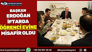 Cumhurbaşkanı Erdoğan, iftarda öğrenci evine misafir oldu
