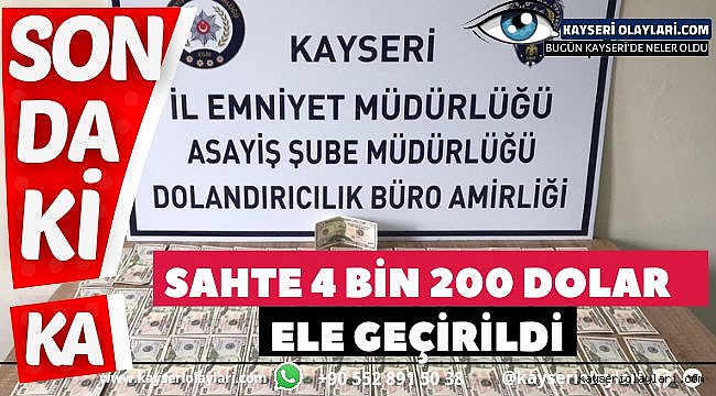 Deste Deste Sahte Dolar Yakalandı!