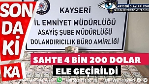 Deste Deste Sahte Dolar Yakalandı!