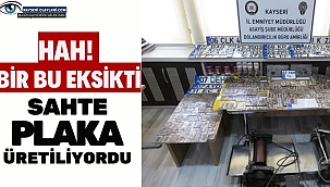 Hah Bir Bu Eksikti Sahte Plaka Üretim