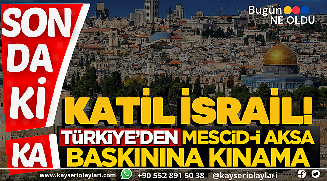 İşgalci İsrail Mescid-i Aksa'da ibadet eden Müslümanlara Saldırdı