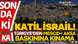 İşgalci İsrail Mescid-i Aksa'da ibadet eden Müslümanlara Saldırdı