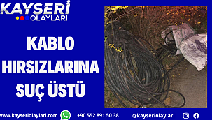 Kablo Hırsızları Suç Üstü Yakalandı 