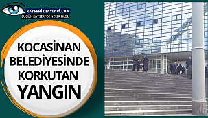 Kocasinan Belediyesinde korkutan yangın 