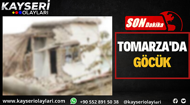 Tomarza'da 2 şahıs göçük altında kaldı