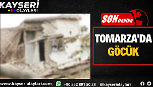 Tomarza'da 2 şahıs göçük altında kaldı