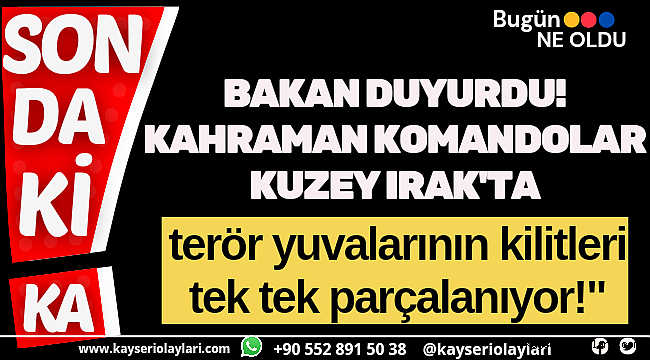 Vur Yiğidim Vur! Kuzey Irak'a Operasyon Başladı! Teröristlerin inlerine Girdiler