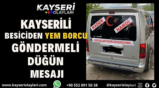 Besiciden Yem Borcu Göndermeli Düğün Mesajı