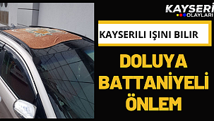 Dolu yağışına battaniyeli önlem