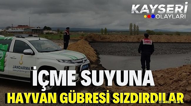 İçme Suyuna Hayvan Gübresi Sızdırdılar Yaptıkları Yanlarına Kar Kalmadı