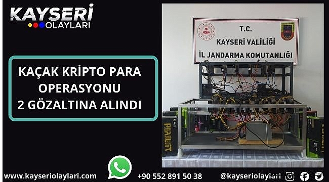 Kaçak kripto para operasyonu 2 gözaltına alındı