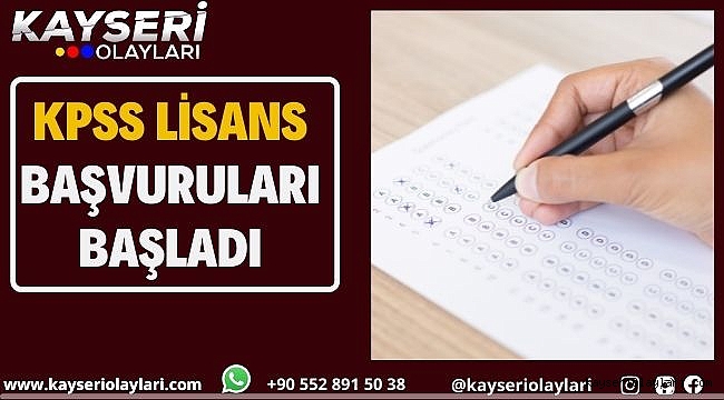 KPSS Lisans başvuruları başladı