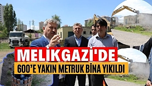 Melikgazi'de 600'e yakın metruk bina yıkıldı