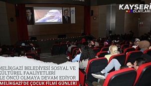 Melikgazi'de Çocuk Filmi Günleri Devam Ediyor
