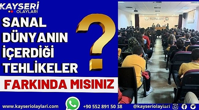 Öğrencilere 'Dijital Çağda Çocuk Hakları ve Sorumlulukları" konulu konferans