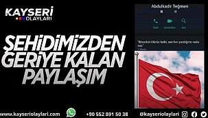 Şehidimizin Son Durum Güncellemesi Duygulandırdı