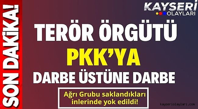 Terör Örgütü PKK'ya Darbe Üstüne Darbe Bir Grup Daha Yok Oldu