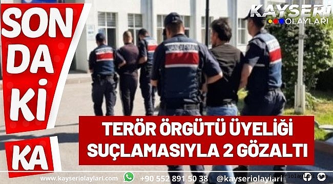 Terör örgütü üyeliği suçlamasıyla 2 gözaltı