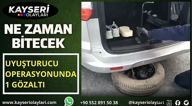 Uyuşturucu operasyonunda 1 gözaltı