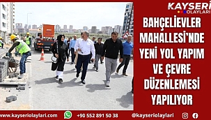 Bahçelievler Mahallesi'nde Yeni Yol Yapım Ve Çevre Düzenlemesi Yapılıyor