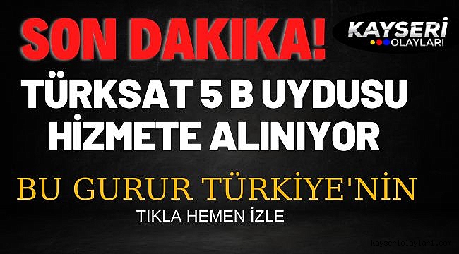 Bu Gurur Türkiye'nin! 5B Hizmete Alınıyor