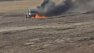 Gelen istihbarat sonrası harekete geçildi! Bomba yüklü kamyon böyle imha edildi