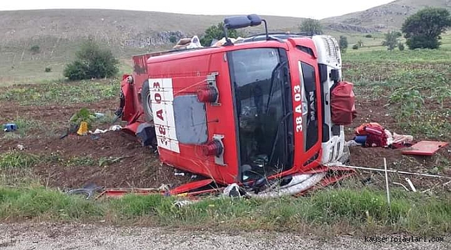 Marmaris yangınından dönen itfaiye aracı dönüş yolunda kaza yaptı: 1 yaralı
