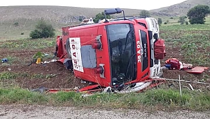 Marmaris yangınından dönen itfaiye aracı dönüş yolunda kaza yaptı: 1 yaralı
