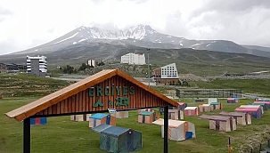 Sıcaktan bunalanlar için Erciyes'te kamp imkanı