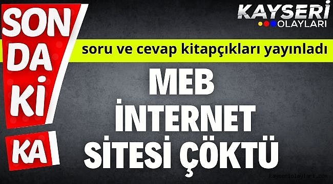 Son dakika: LGS kapsamındaki merkezi sınavın soru kitapçıkları ve cevap anahtarları yayımlandı.