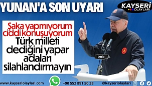 Yunan'a Son Uyarı! Şakamız Yok