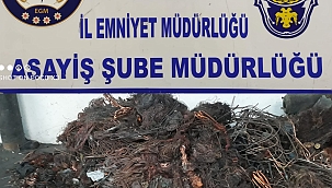 350 bin lira değerinde çalıntı kablo ele geçirildi 
