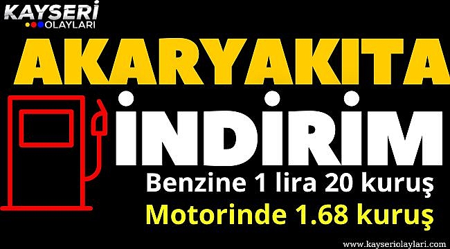 Benzin ve Motorine İndirim Geliyor