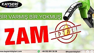 Benzine gece gelmesi beklenen zam iptal edildi