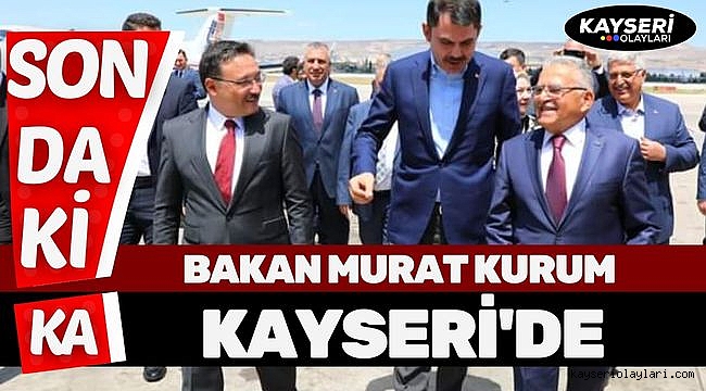 Çevre, Şehircilik ve İklim Değişikliği Bakanı Murat Kurum Kayseri'de