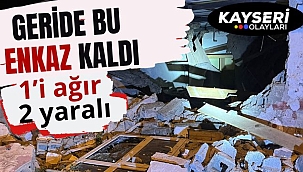 Geride Bu Enkaz Kaldı! 1'i ağır 2 yaralı
