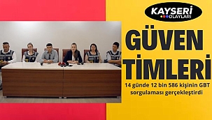 Güven timleri 14 günde 12 bin 586 kişinin GBT sorgulaması gerçekleştirdi