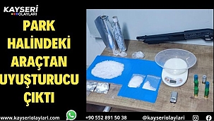 Park halindeki araçta uyuşturucu bulundu